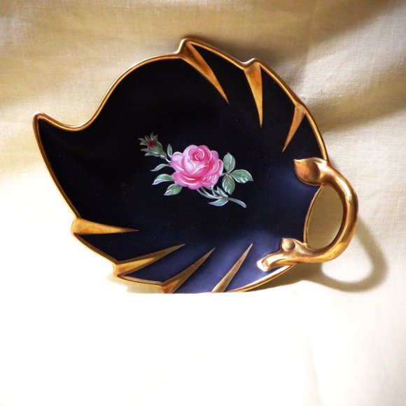 *** Nymphenburg BLACK BEAUTY DISH *** Made in GERMANY - Picture 1 of 2